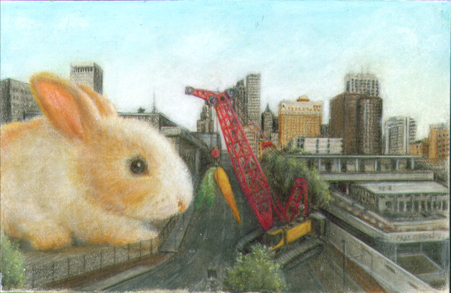 Giant Bunny in Tulsa