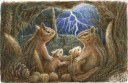Chipmunks Waiting Out a Storm 2023