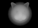 Cartoon cat height map created using Fog.