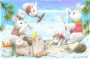 Christmas Bunny Ice Sculpture (Outside) 2023